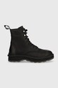 Sorel cizme de piele HI LINE LACE izolat negru 2009111010