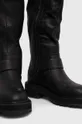 Usnjeni elegantni škornji Kurt Geiger London Hackney Biker Zunanjost: Naravno usnje Notranjost: Sintetični material, Tekstilni material Podplat: Sintetični material