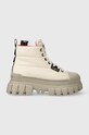 Μποτάκια εργασίας Palladium REVOLT BOOT OVERCUSH ίσια πλατφόρμα μπεζ 98863.175.M