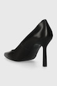 Обувки Кожени обувки с висок ток HUGO Katniss Pump 90 50504354.001 черен