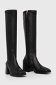 HUGO kozaki Angey 50504647.001 czarny AW23