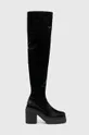 črna Elegantni škornji HUGO Kris Ženski