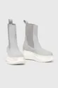 Rick Owens chelsea boots gray