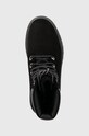 Čizme od brušene kože Timberland Stone Street 6in WP crna TB0A5RH50151