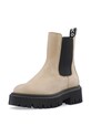 Кожени боти челси Bianco BIAGARBI 11300022 бежов AW23