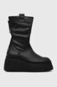 Steve Madden botki skórzane Pointer nieocieplane czarny SM11002058.017