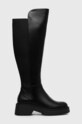 Μπότες Steve Madden Callback απομίμηση λείου δέρματος μαύρο SM11002218.001