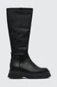 crna Kožne čizme Steve Madden Gylana Ženski
