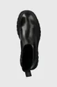 μαύρο Δερμάτινες μπότες τσέλσι Steve Madden Cassandra