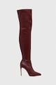 Steve Madden kozaki Keandra nieocieplane bordowy SM11002678.CRA