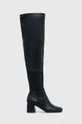 črna Elegantni škornji Steve Madden Capacity Ženski