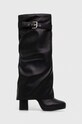 Steve Madden kozaki Mella słupek czarny SM11002692.001