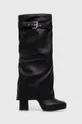 črna Elegantni škornji Steve Madden Mella Ženski