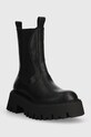 Steve Madden sztyblety skórzane Obtain SM11002704.05O czarny AW23