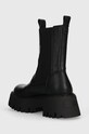 Obuwie Steve Madden sztyblety skórzane Obtain SM11002704.05O czarny