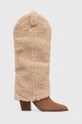 Kovbojské topánky Steve Madden Lassy textilný béžová SM11002714.748