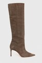Μπότες σούετ Custommade Alia Suede στιλέτο πράσινο 998621063.309