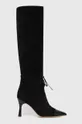 crna Čizme od brušene kože Custommade Alaja Ženski