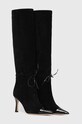Custommade kozaki zamszowe Alaja 999621072.999 czarny AW23
