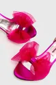 roza Kožne sandale Custommade Ashley Metallic Bow