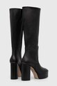 Încălțăminte Alohas ghete de piele Joanna S00766.25 negru