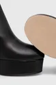 črna Usnjeni elegantni škornji Alohas Joanna