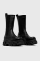 Alohas cizme de piele Anastasia S100090.01 negru AW23