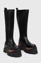 Alohas kozaki skórzane Roxie S00565.25 czarny AW23