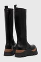 Obuwie Alohas kozaki skórzane Roxie S00565.25 czarny