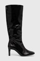 Alohas ghete de piele Isobel 5-8 cm negru S100059.01
