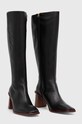 Кожаные сапоги Alohas East BTWEC1.25 чёрный AW23