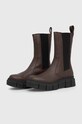 Δερμάτινες μπότες τσέλσι Alohas Armor S00034.30 καφέ AW23