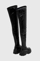 Obuwie Buffalo kozaki Lion Overknee 1220020.BLK czarny