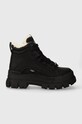 Buffalo sneakersy Aspha Nc Mid Warm Planet friendly czarny 1622186.BLK