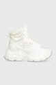 Tenisice Buffalo Binary Snow Lace Up Boot imitacija zrnate kože bijela 1636011.MLT