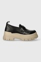 Buffalo mokasyny Aspha Loafer imitacja skóry licowej czarny 1622297.BLK