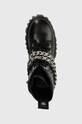 Farmářky Buffalo Lion Lace Up T-Chain černá 1622367.BLK