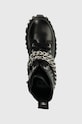 Buffalo bocanci Lion Lace Up T-Chain negru 1622367.BLK