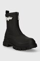 Μποτάκια Buffalo Aspha Rain Zip 1622323.BLK μαύρο AW23