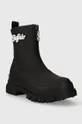 Členkové topánky Buffalo Aspha Rain Zip čierna