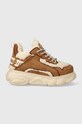 Buffalo sneakersy Cld Chai Warm imitacja zamszu brązowy 1636023.BRN