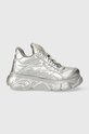 Buffalo sneakersy Cld Corin Puffed Planet friendly srebrny 1636027.SIL