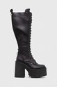Buffalo csizma Killah Lace Up Hi platform fekete 1622377.BLK