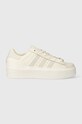 Δερμάτινα αθλητικά παπούτσια adidas Originals Superstar Bonega πλατφόρμα μπεζ IF7578