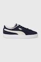 Puma sneakersy zamszowe Suede Classic XXI płaska granatowy 374915.04