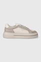 Кожаные кроссовки Copenhagen Leather mix замш бежевый CPH181