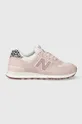 roz New Balance sneakers 574 De femei