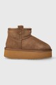 Emu Australia śniegowce zamszowe Foy Flatform Micro brak zapięcia brązowy W13073.CHES