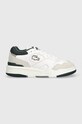 Lacoste sneakersy skórzane Lineshot Mesh Collar skóra zamszowa biały 46SFA0075