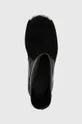 černá Kožené kotníkové boty MM6 Maison Margiela Ankle Boot